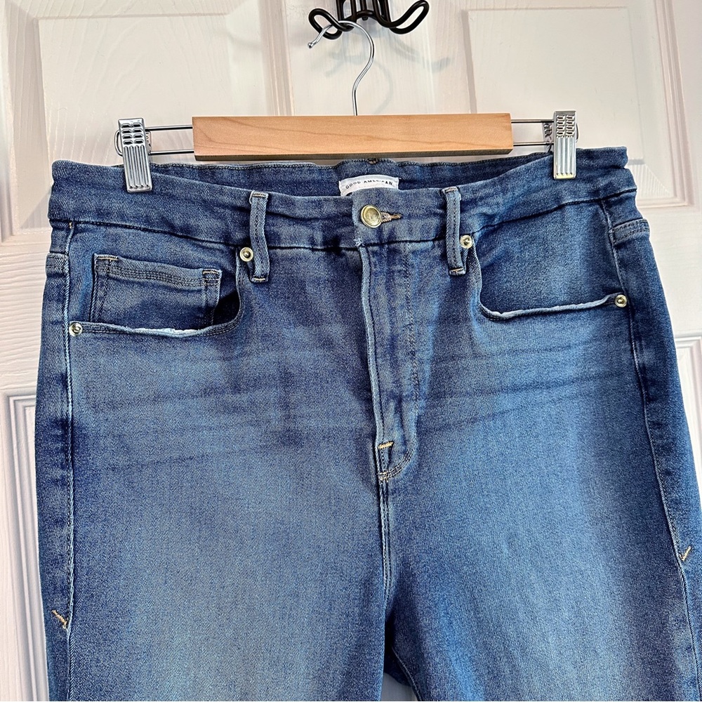 GOOD AMERICAN Good Legs High Waist Skinny Jeans Size 16 - Picture 9 of 14